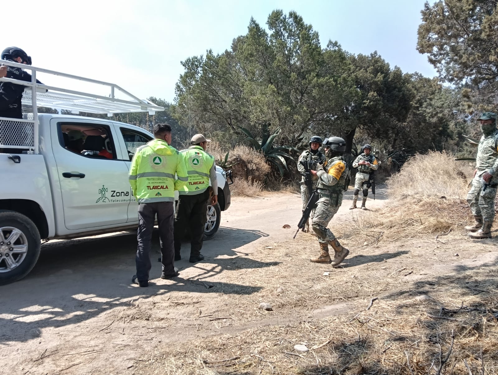 Tlaxcala de Xicohténcatl se solidariza con Atlzayanca ante incendio forestal